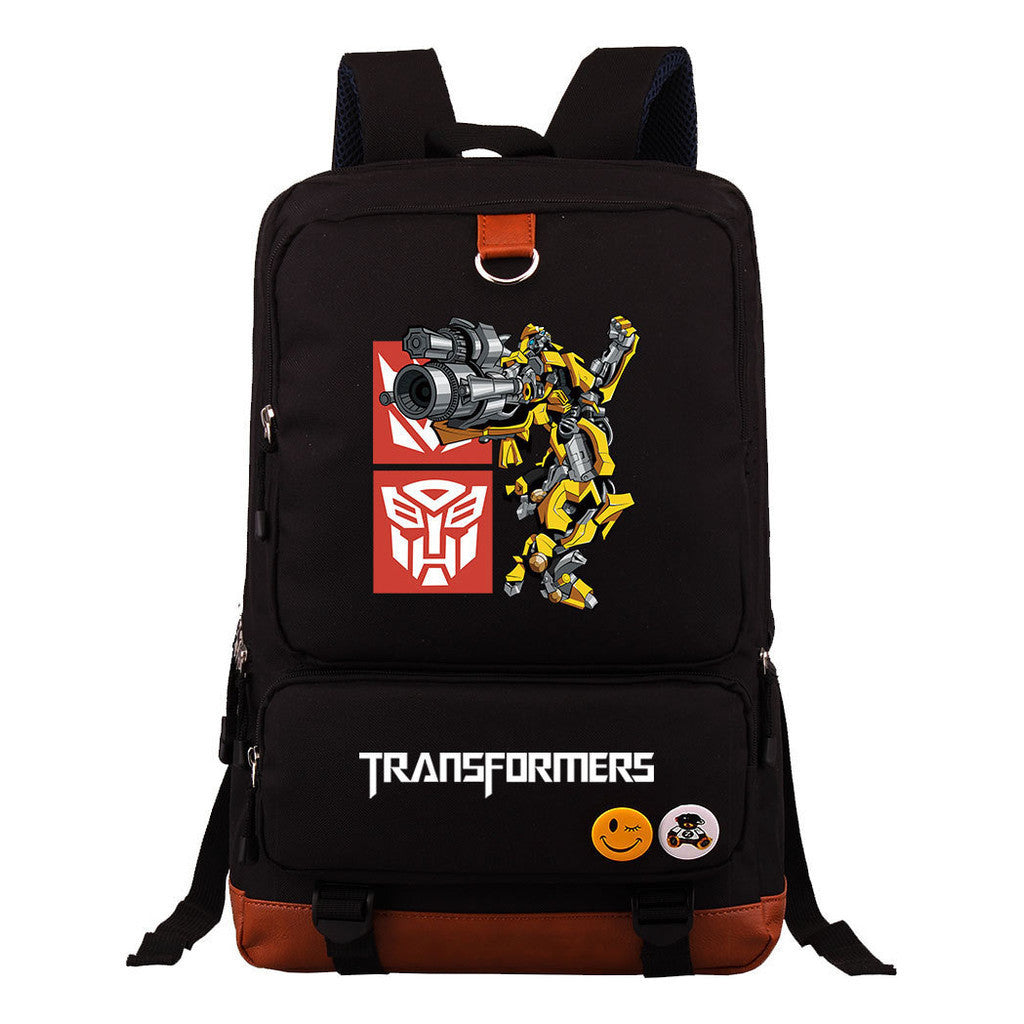 Transformed Mecha Youth Student Backpack, Men's And Women's Backpack, Travel Bag