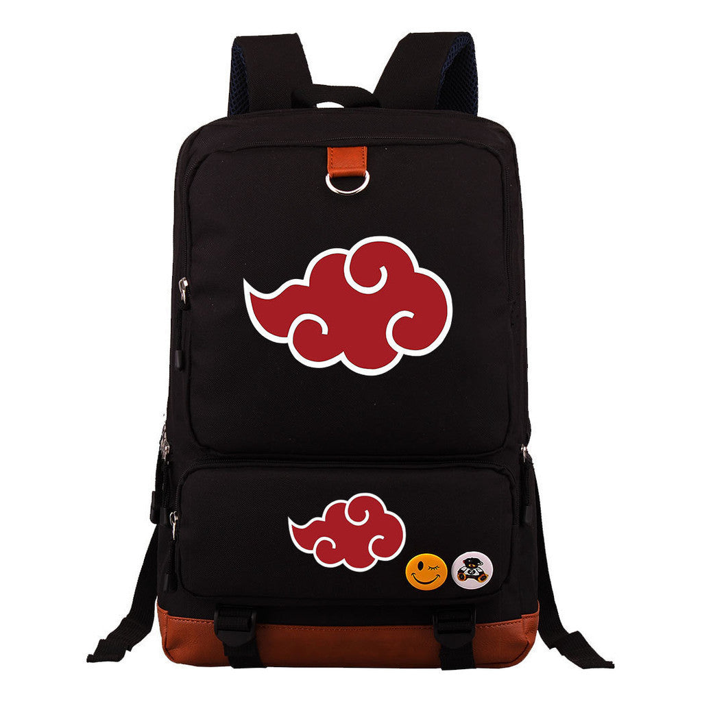 Cartoon Naruto Uchibo Youth Student School Bag Large Capacity Travel Bag Men's And Women's Backpack