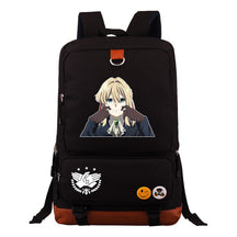 Violet Eternal Garden Printed Youth Student School Bag Large Capacity Travel Bag Men's And Women's Backpack