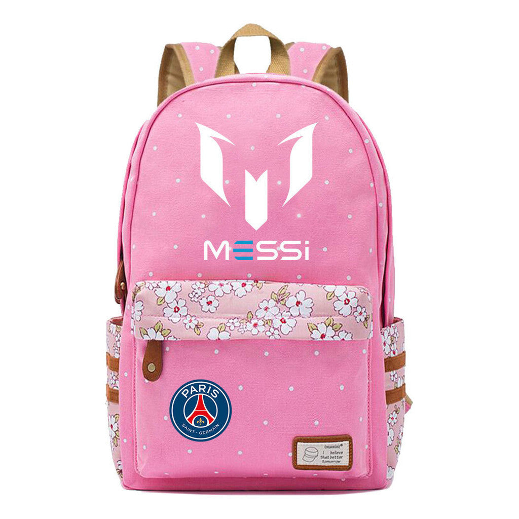 Sports Football Star Printed Youth Student Backpack For Men And Women's Leisure Backpack