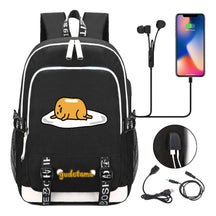 Comic Egg Yolk Lazy Egg Teenage Student Backpack Usb Boys And Girls Casual Backpack