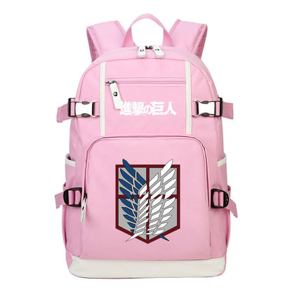 Giant Wings Of Anime Attack, Youth Student School Bag, Men's And Women's Backpack, Leisure Travel Backpack