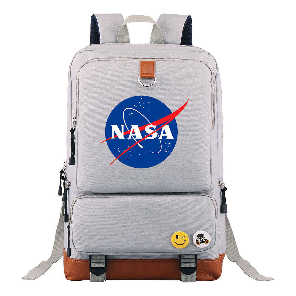 Nasa Fashion Printed Youth Student School Bag Large Capacity Travel Bag Men's And Women's Backpack