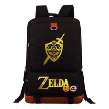 Golden The Legend Of Zelda Printed Schoolbags For Young Students, Large-capacity Travel Bags, Backpacks For Men And Women.