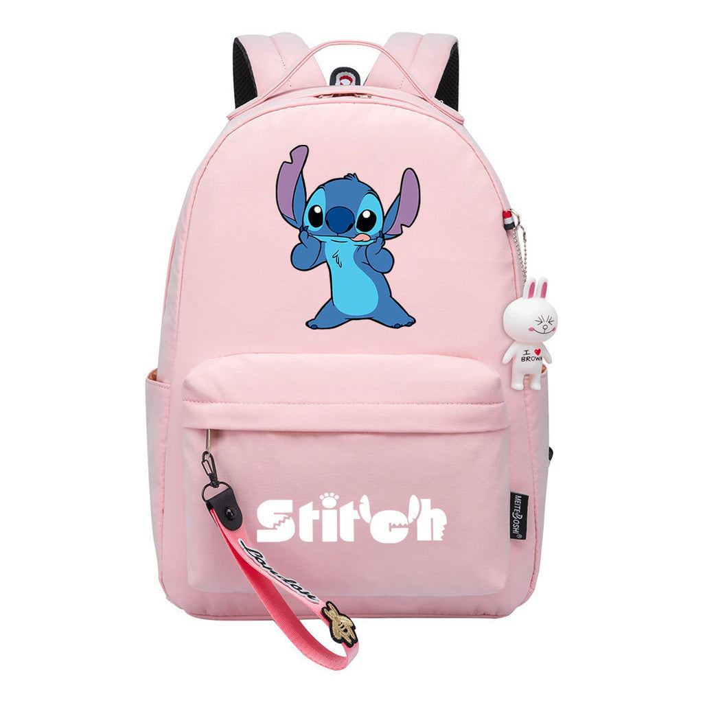 Interstellar Baby Stitch Printed Student Backpack, Casual Travel Bag, Girl Backpack