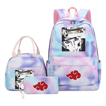 Naruto Teenage Girls School Bag Lunch Bag Three Piece Backpack Set