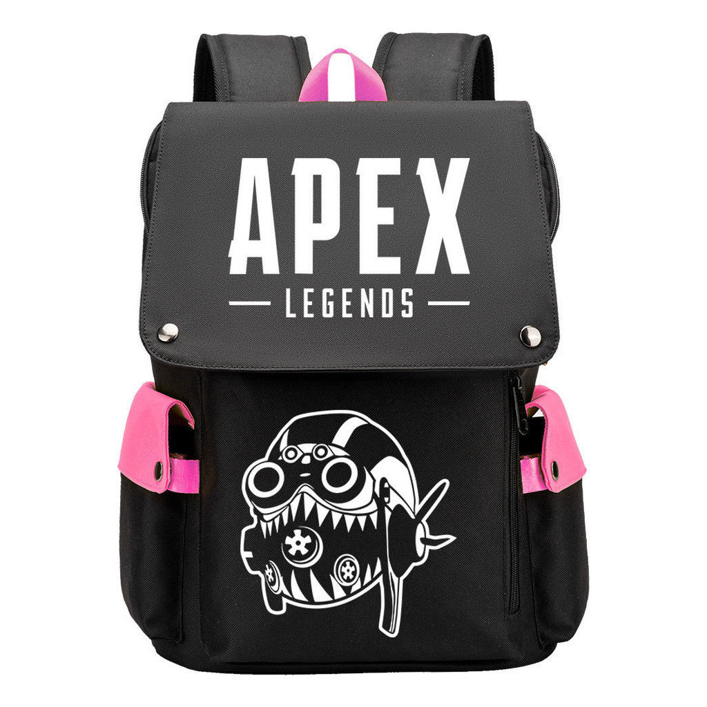Apex Hero Print Usb Charging Head Youth School Bag Casual Backpack