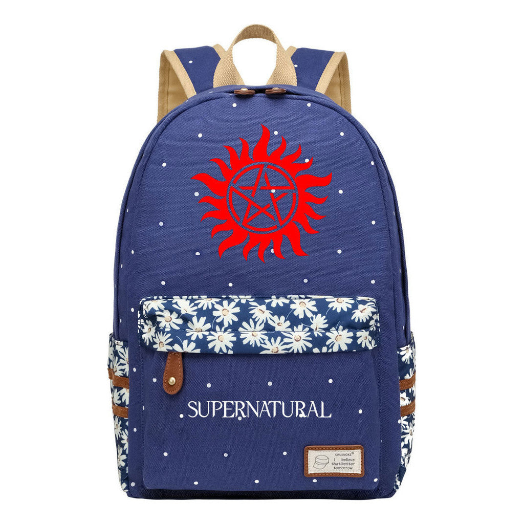Evil Power Printed Student School Bag Fashion Casual Backpack