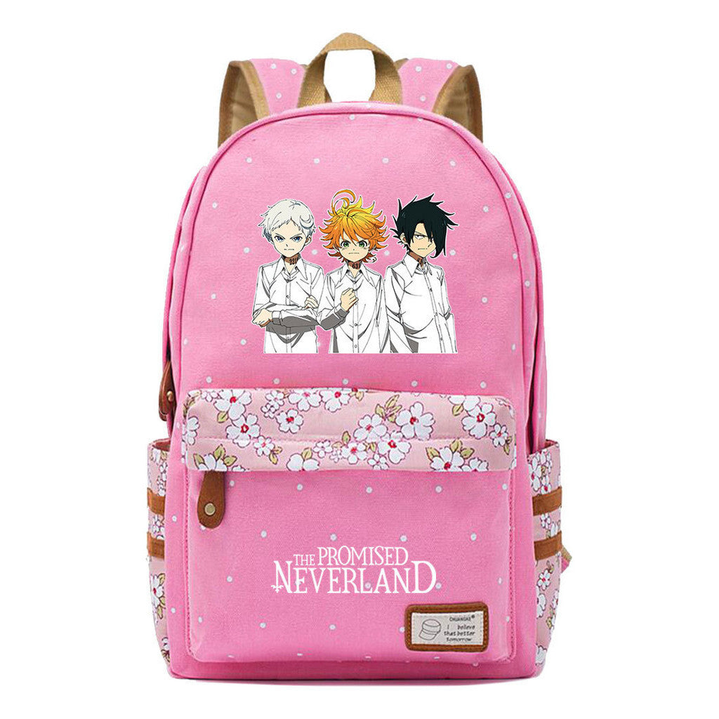 Promised Dream Island Printed Student Backpack, Floral Casual Backpack