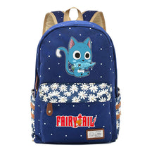 Teenage Student Backpacks, Floral Canvas, Girl Shoulders
