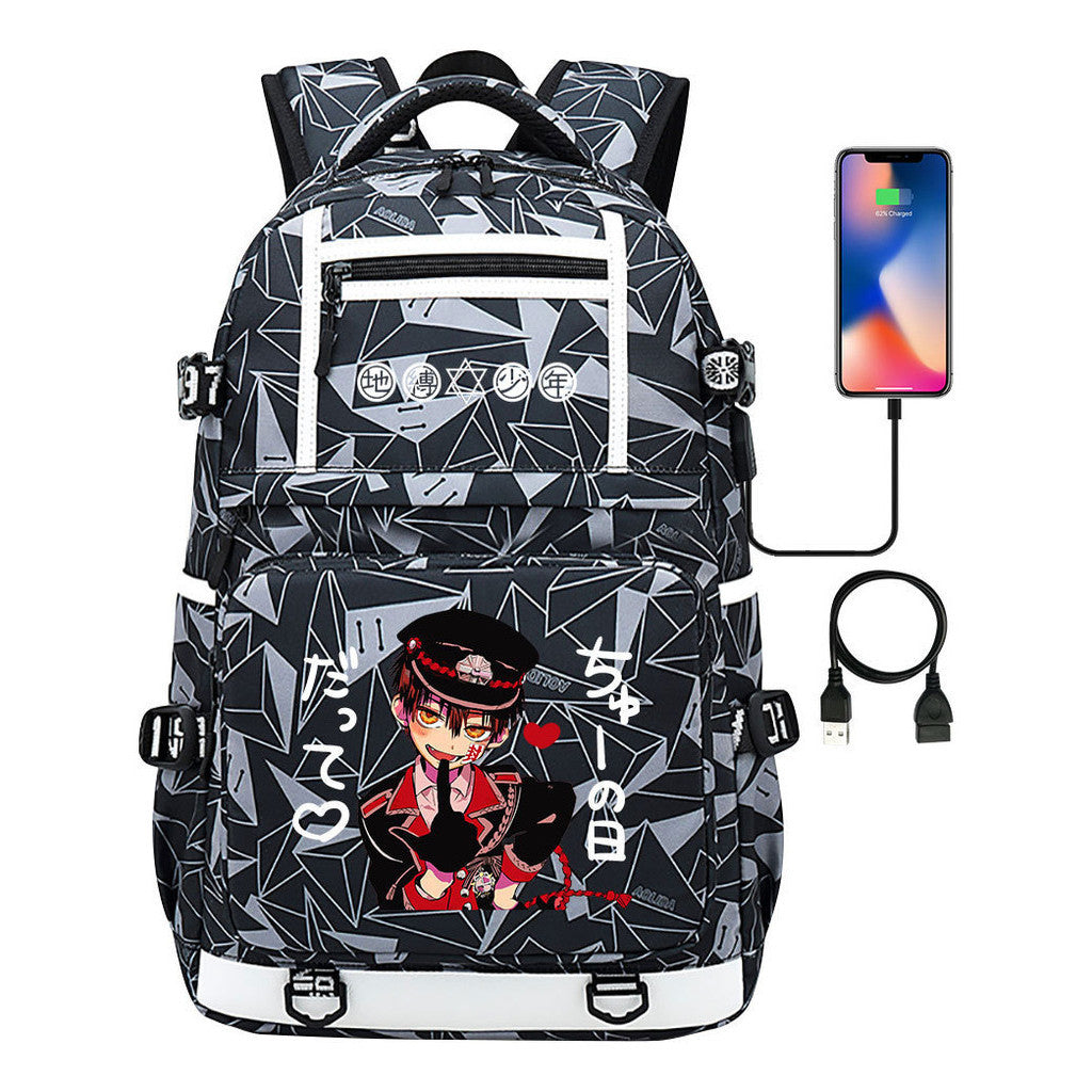 Usb Youth Student School Bag Men's And Women's Backpack Leisure Travel Backpack