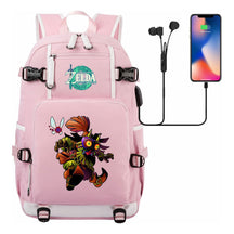 Printed Backpack For Men And Women With Large Capacity Leisure Travel Backpack