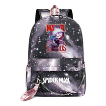 Superhero Printed Teenage Student Backpack For Boys And Girls, Casual Woven Strap Backpack