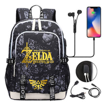 Golden Selda Kingdom Tears Usb Youth Student Backpack Men's And Women's Leisure Sports Backpack