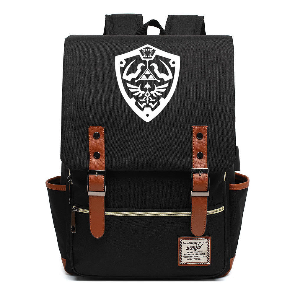 Game The Tear Seal Of The Kingdom Of Zelda Student Backpack Usb Men's And Women's Leisure Backpack