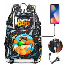 Usb Printed Student Backpack For Men And Women's Leisure Travel Backpack