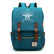 Anime One Piece King Luffy Printed Youth Student School Bag Men's And Women's Casual Belt Buckle Classic Backpack