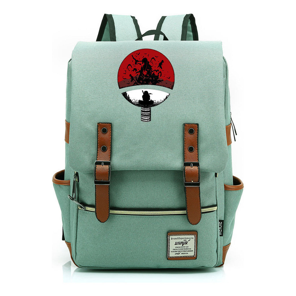 Naruto Printed Schoolbag Leisure Belt Buckle Classic Backpack Young Students