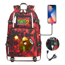 Printed Usb Youth Student Backpack For Men And Women's Leisure Travel Backpack