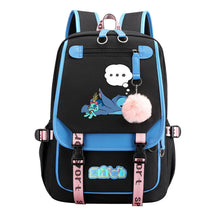 Usb Youth Backpack With Casual Woven Strap Flap Backpack