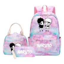 Naruto Teenage Girls School Bag Lunch Bag Three Piece Backpack Set