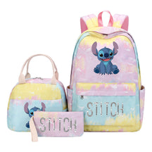 Interstellar Baby Stitch Student Girls School Bag Lunch Bag Three Piece Set Backpack Cover