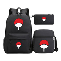 Anime Naruto Starry Sky Youth School Bag Three Piece Set For Men And Women Backpack Set