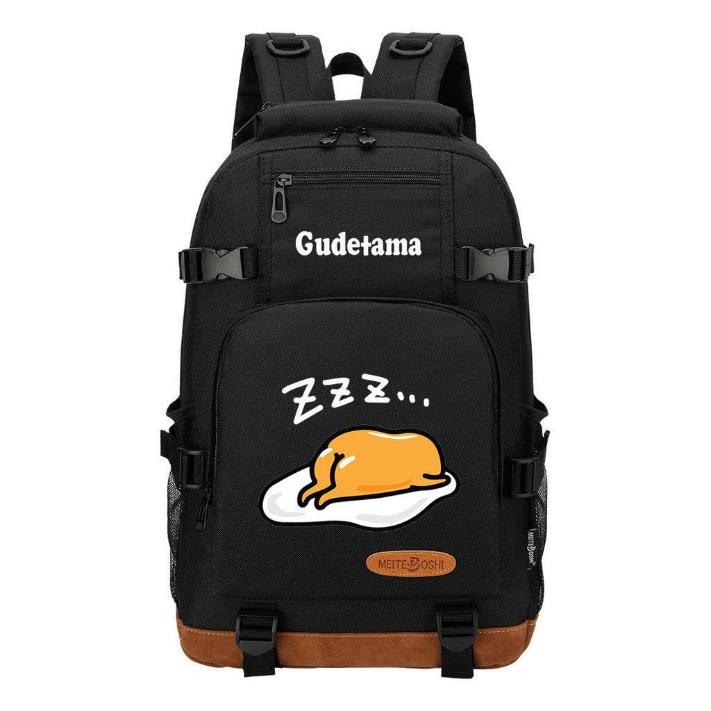 Lazy Teenage Student Backpack, Boys And Girls Backpack