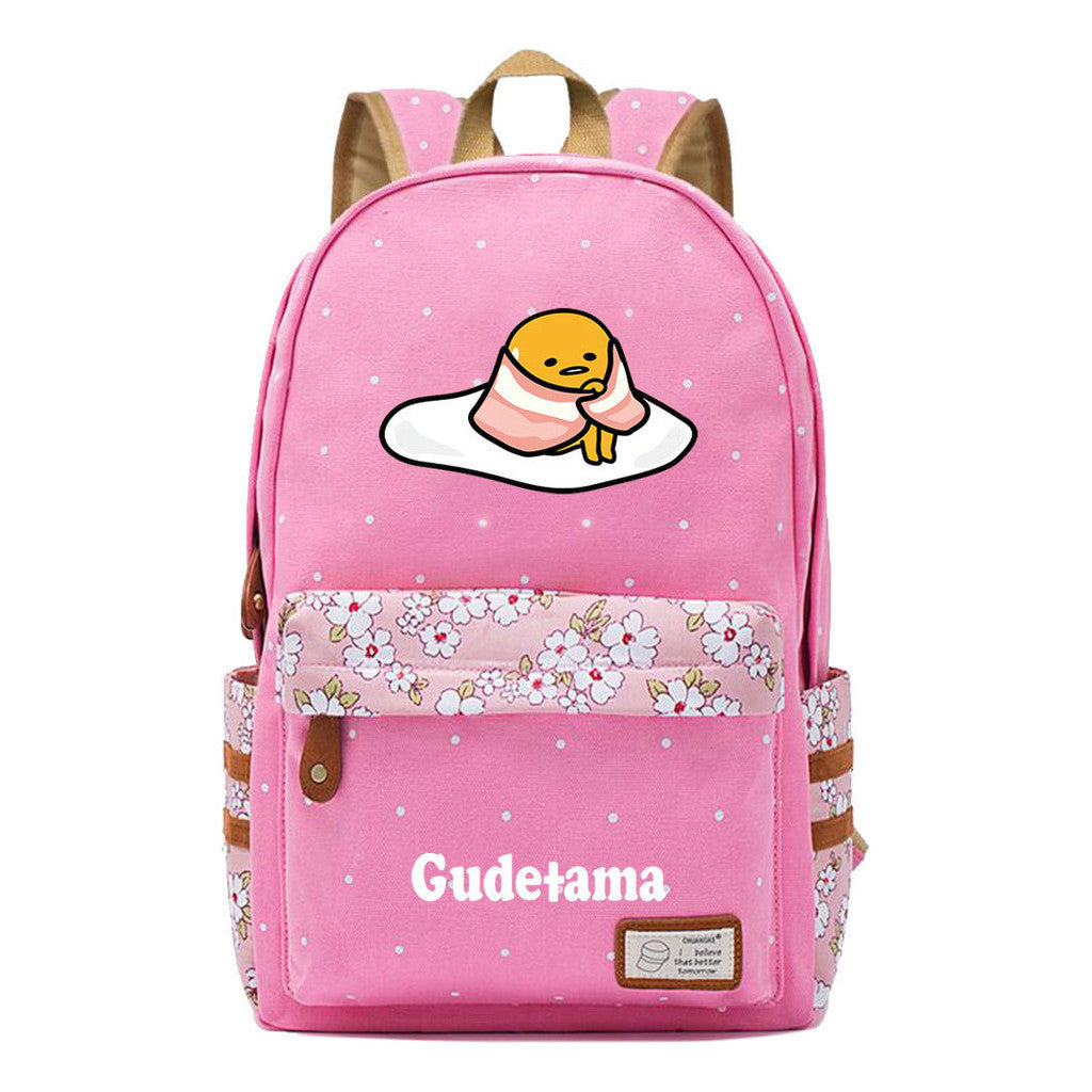 Egg Yolk Lazy Egg Teenage Girls Student Backpack Leisure Backpack