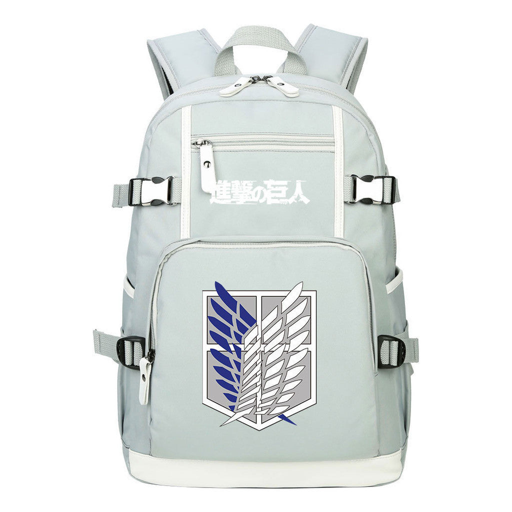 Giant Wings Of Anime Attack, Youth Student School Bag, Men's And Women's Backpack, Leisure Travel Backpack