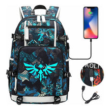 Legend Of Zelda Usb Youth Student Backpack For Men And Women's Leisure Travel Backpack