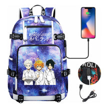 Promised Dream Island Usb Large Capacity Student Backpack Leisure Travel Backpack