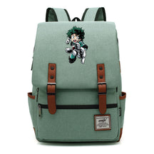 Anime My Heroes Academy Printed Youth Student Backpack Men's And Women's Leisure Belt Buckle Classic Backpack