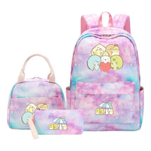 Corner Biology Student School Bag Lunch Bag Three Piece Set Backpack Set