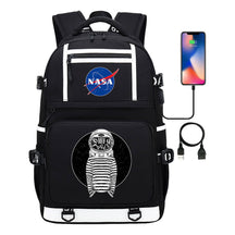 Fashionable Space Printed Usb Student Backpack Backpack Leisure Travel Backpack