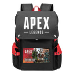 Apex Hero Print Usb Charging Cap Head Style Student School Bag Casual Backpack