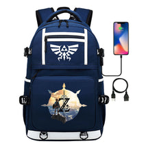 Legend Of Zelda Printed Usb Youth Student Backpack Men's And Women's Backpack Leisure Travel Bag