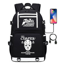 Comic Joe's Wonderful Adventure Print Usb Youth Student Backpack For Men And Women's Leisure Travel Backpack