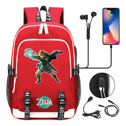 Usb Teen School Bag Men's And Women's Sports Backpacks