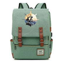 Game Tear Print Of The Kingdom Of Zelda Youth Primary And Secondary School Student Backpack Usb Men's And Women's Leisure Backpack