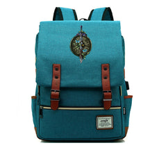 Game Tear Print Of The Kingdom Of Zelda Youth Primary And Secondary School Student Backpack Usb Men's And Women's Leisure Backpack