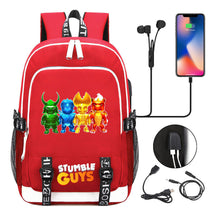 Printed Youth Student Backpack Usb Casual Backpack