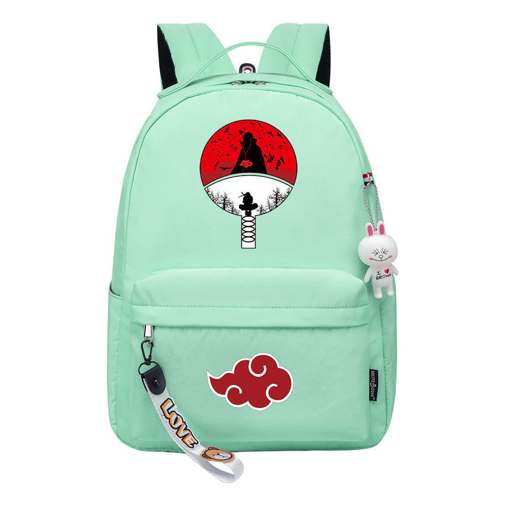 Naruto Printed Teenage Student Backpack, Casual Bag, Girl Backpack