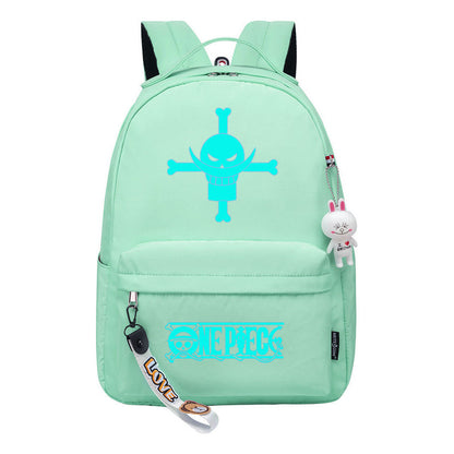 Cartoon Pirate Wang Lufei Youth Student School Bag Leisure Bag Girl Backpack