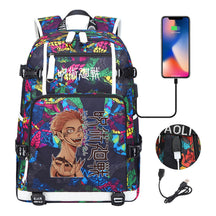 Printed Usb Youth Student Backpack For Men And Women's Leisure Large Capacity Travel Backpack