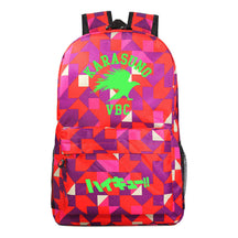 Green Night Light Fashion Volleyball Youth Flying Heart Print Youth Student School Bag Men's And Women's Leisure Backpack