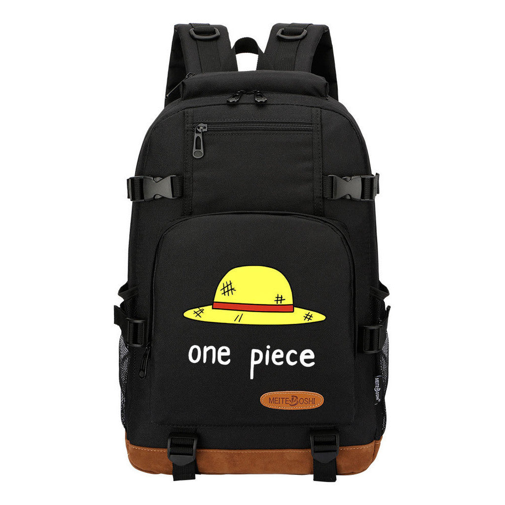 Pop Anime Pirate Wang Lufei, Teenage Student Backpack, Men's And Women's Backpack