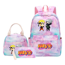 Naruto Student Girl Backpack Lunch Bag Three Piece Set Backpack Set
