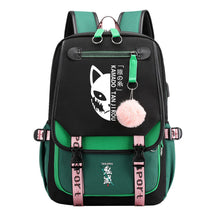 Cartoon Fashion Usb Youth Middle School Backpack For Boys And Girls Casual Woven Strap Flip Back Backpack