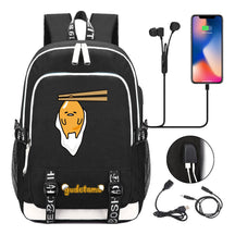 Comic Egg Yolk Lazy Egg Teenage Student Backpack Usb Boys And Girls Casual Backpack